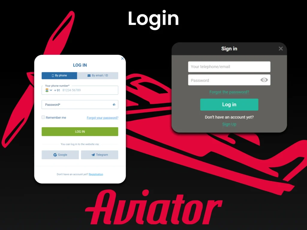 aVIATOR login